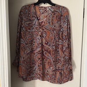 Cato Multicolor Paisley Blouse